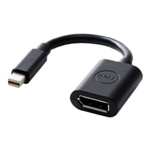 Cable mini displayport a displayport dell 20.3cm - macho - hembra - negro