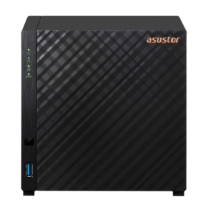 Servidor nas asustor tower 4 bay quad - core 1.4ghz 1gb 2.5gbe x1 usb3.2