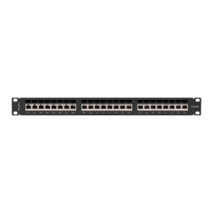 Patch panel lanberg 24 puertos 1u cat.6a ftp 19 pulgadas negro