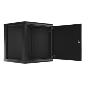 Armario lanberg mural rack 19 pulgadas 12u -  600x600 negro