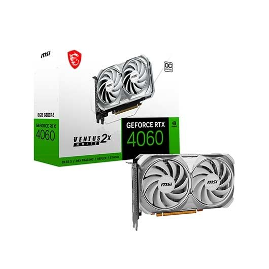 Tarjeta grafica msi rtx 4060 ventus 2x white 8g oc
