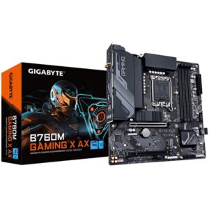 Placa base gigabyte b760m gaming x ax 1.2 1700 micro atx 4 x ddr5
