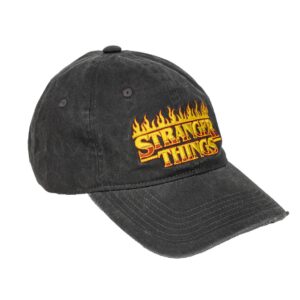 Gorra visera curva adulto stranger things negra