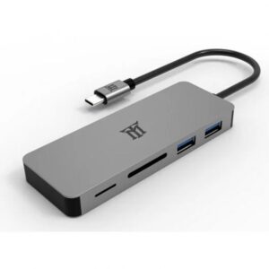 Hub usb tipo c maillon premium 2 x usb 3.2 - 1 x usb tipo c - micro sd - sdxc