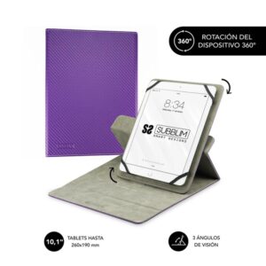 Funda subblim rotate 360 executive case para tablet 10.1 pulgadas purpura