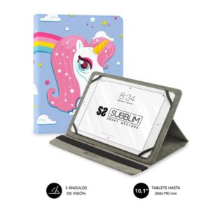 Funda subblim universal trendy case para tablet 10.1 pulgadas unicorn
