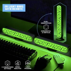 Pack 2 barras de luz paladone minecraft creepers