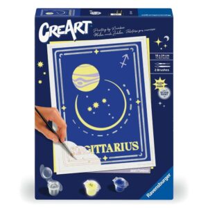 Kit para pintar con n?meros ravensburger creart serie trend d zodiac: sagitario