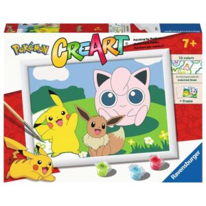 Kit para pintar con n?meros ravensburger creart serie d pokemon: clasicos