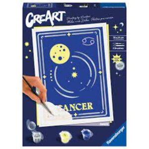 Kit para pintar con n?meros ravensburger creart serie trend d zodiac: cancer