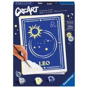 Kit para pintar con n?meros ravensburger creart serie trend d zodiac: leo