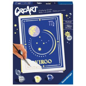 Kit para pintar con n?meros ravensburger creart serie trend d zodiac: virgo