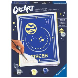 Kit para pintar con n?meros ravensburger creart serie trend d zodiac: piscis