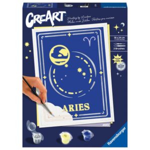 Kit para pintar con n?meros ravensburger creart serie trend d zodiac: aries