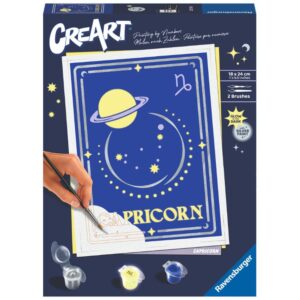 Kit para pintar con n?meros ravensburger creart serie trend d zodiac: capricornio