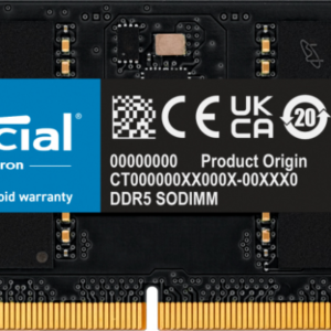 Memoria ram ddr5 32gb crucial - sodimm - 5600 mhz - pc5 44800 - cl46