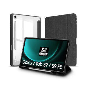 Funda tablet sublim clear shock case para samsung galaxy tab s9 11 pulgadas - s9 fe 10.9 pulgadas negra