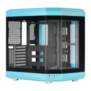 Caja ordenador mars gaming mc - 3t atx cristal templado azul