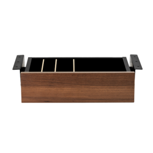 Cajon phoenix para escritorio artisan combinaci?n negro y madera nogal
