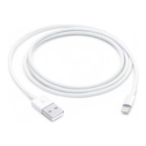 Cable lightning a usb tipo a apple 1m -  macho - macho -  blanco
