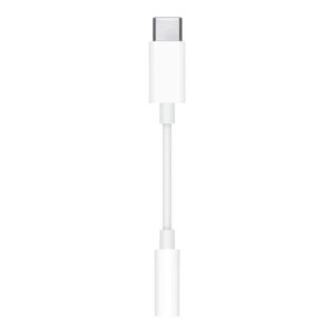 Cable usb tipo c a jack 3.5mm apple macho - hembra blanco