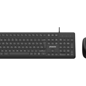 Phoenix combo teclado multimedia + rat?n con cable usb 1200dpi