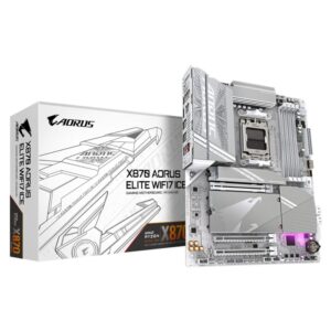 Placa base gigabyte x870 aorus elite wifi7 ice g10 am5 atx -  4x ddr5 -  4x sata3