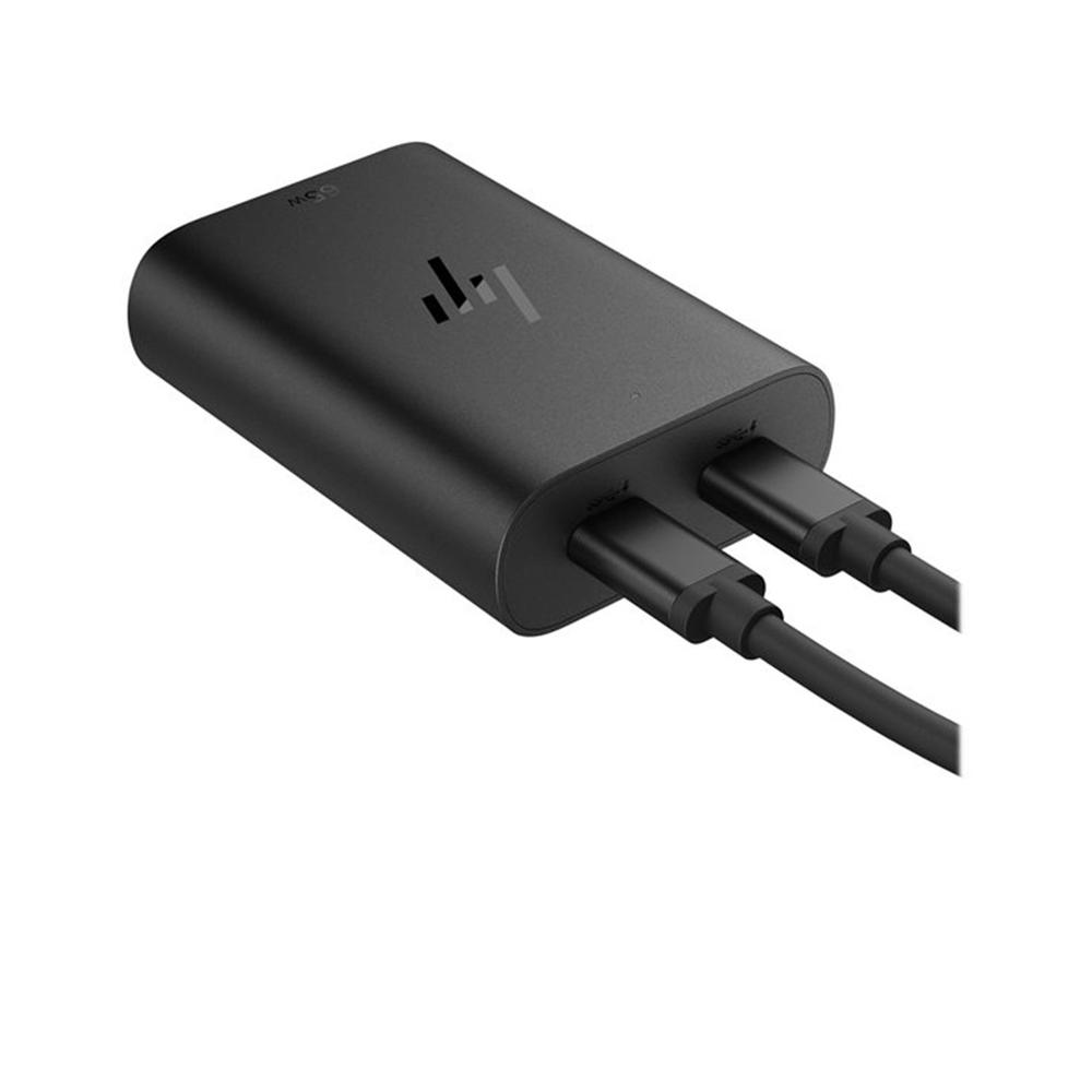 Cargador hp de port?til usb - c 65w dos puertos usb - c