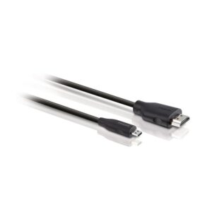 Cable hdmi a micro usb philips 1.5m -  macho - macho -  negro