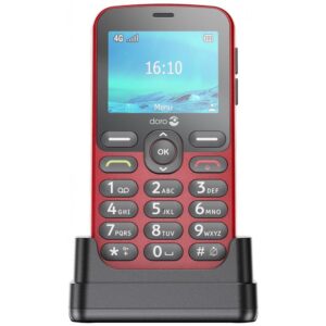 Telefono movil doro 1880 - 2.4 pulgadas - 4g - rojo