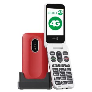 Telefono movil doro leva l20 - 2.8 pulgadas - 4g - rojo - blanco