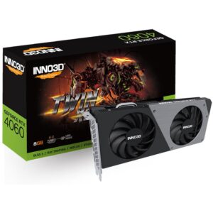 Tarjeta grafica inno3d rtx 4060 twin x2 8gb gddr6 -  3x dp -  1x hdmi