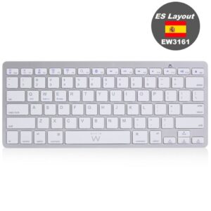 Teclado ultradelgado bluetooth ewent ew3161 para tablet formato espa?a