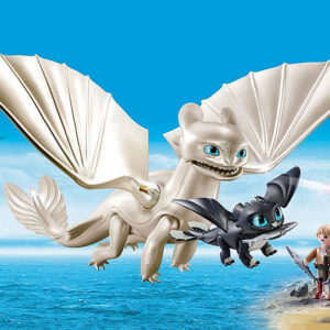 Playmobil como entrenar a tu dragon furia diurna y bebe dragon con ni?os