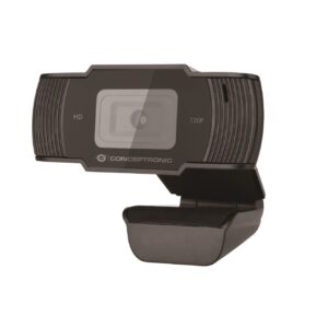 Webcam hd conceptronic amdis05b - 720p ( 1080 interpolado) - usb 2.0 - 30 fps - angulo vision 68? - microfono integrado
