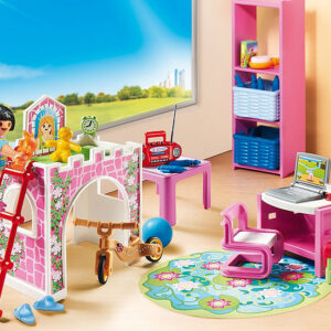 Playmobil ciudad casa moderna habitacion infantil