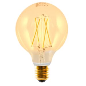 Bombilla led silver electronic filamento edison globo 3w=25w -  e27 -  2.200k -  320? -  330 lm -  luz extra calida -  a++