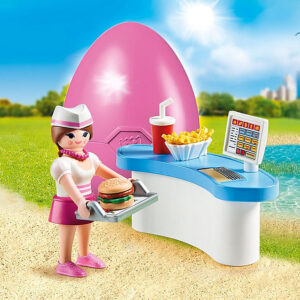 Playmobil special plus camarera con mostrador huevo de pascua