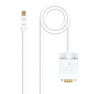 Cable nanocable conversor mini dp a vga mini dp - m -  vga - m blanco 3.0 m