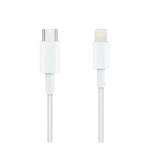 Cable nanocable lightning a usb tipo c iphone ipad ipod blanco 1m