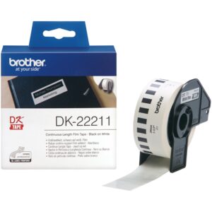 Etiquetas cinta continua brother blanca dk22211 29mm