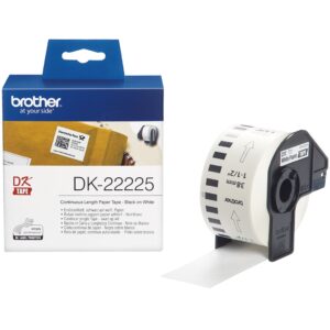Etiquetas cinta continua brother blanca dk22225 38mm