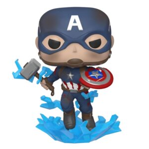 Funko pop marvel los vengadores endgame capitan america con escudo roto & mjolnir 45137