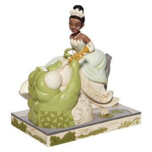 Figura enesco disney la princesa tiana y el sapo tiana con cocodrilo