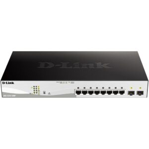 Switch d - link 10 puertos gestionable 8 gigabit ethernet 10 - 100 - 100 poe 2 sfp