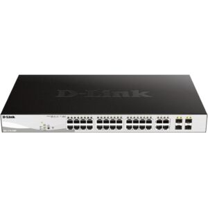 Switch d - link 28 puertos gestionable 24 gigabit ethernet 10 - 100 - 1000 poe 4 sfp