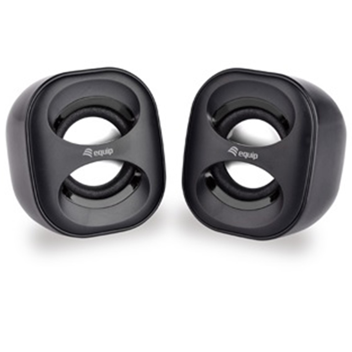 Altavoces 2.0 equip life mini 6w rms color negro jack 3.5 pulgadas alimetancion usb