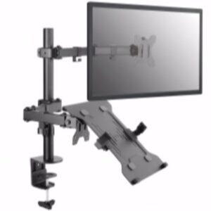 Soporte equip pantalla mesa 13 pulgadas - 32 pulgadas doble brazo 2 monitores o 1 monitor + 1 portatil (bracket para portatil incl) vesa standard hasta 8kg
