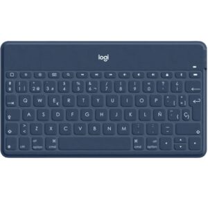 Teclado logitech keys to go wireless inalambrico para iphone ipad y apple tv azul