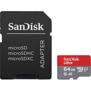 Tarjeta memoria micro secure digital sdxc + adaptador sandisk ultra - 64gb - clase 10 - sdxc - 120mb - s